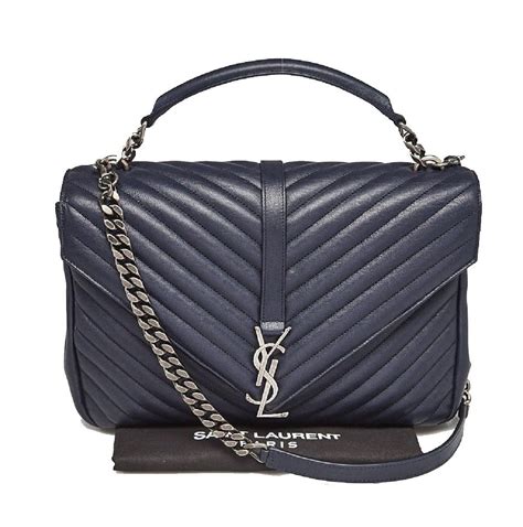 sac ysl bleu marine|yves saint laurent handbags.